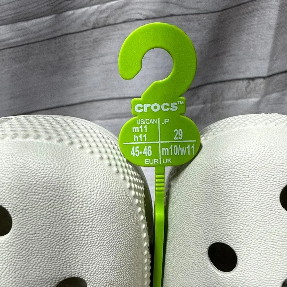Cream colored crocs clogs us M11